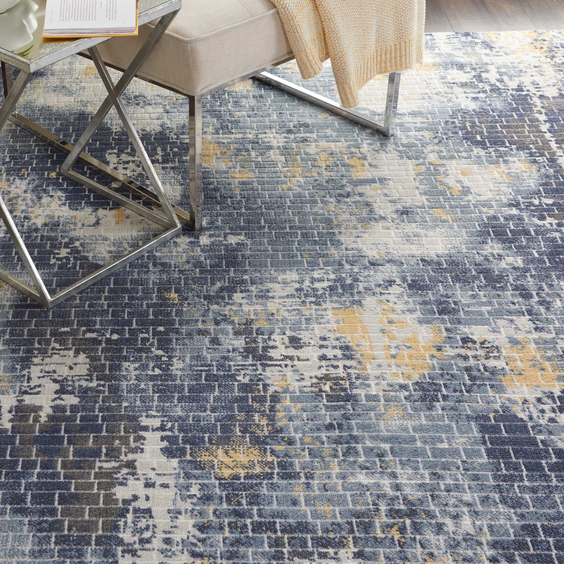 Nourison Home Urban Decor  Ivory Sky  Contemporary