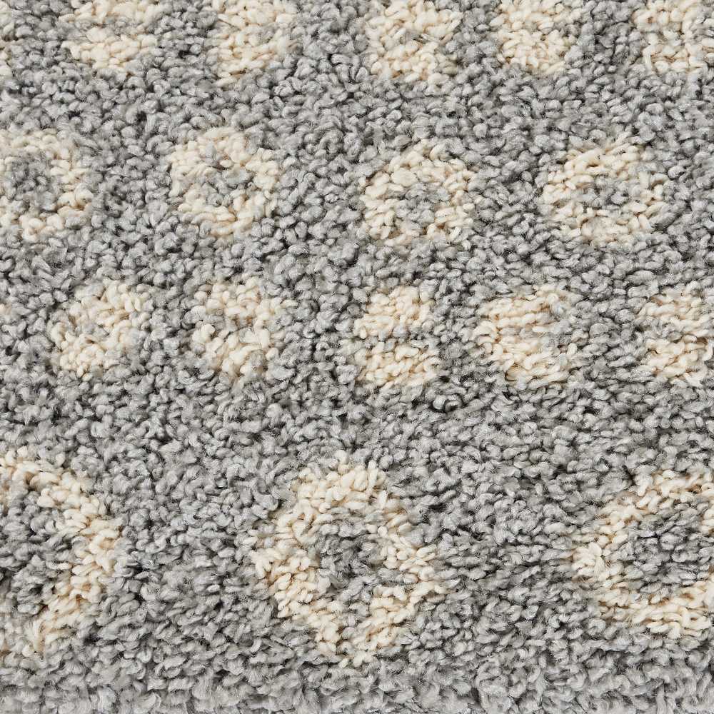 Nourison Home Moroccan Shag  Silver  Transitional