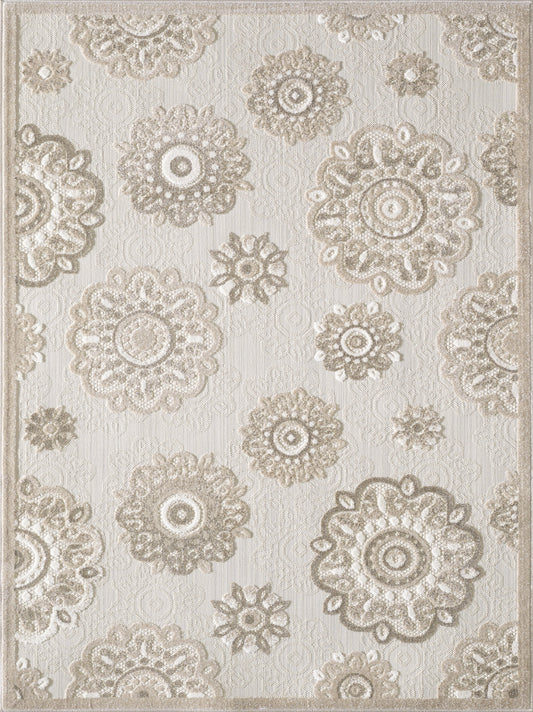 Kas Calla 6933 Taupe Indoor/Outdoor Machine Woven Rug