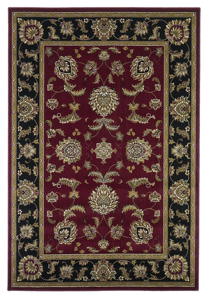 Kas Cambridge 7342 Red Black Traditional Machine Woven Rug