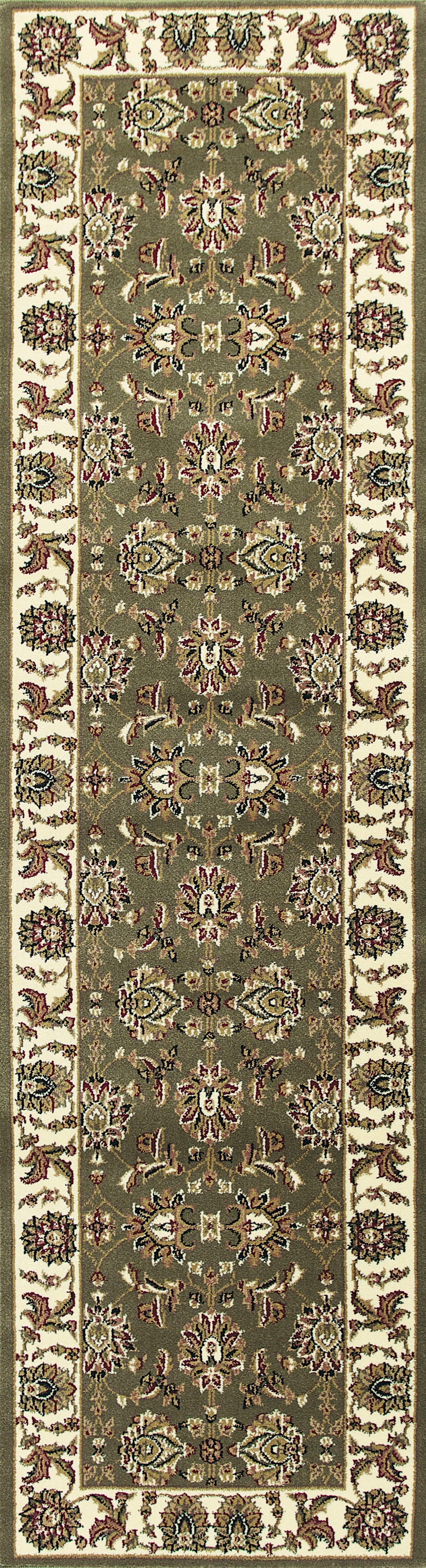 Kas Cambridge 7314 Green Ivory Traditional Machine Woven Rug