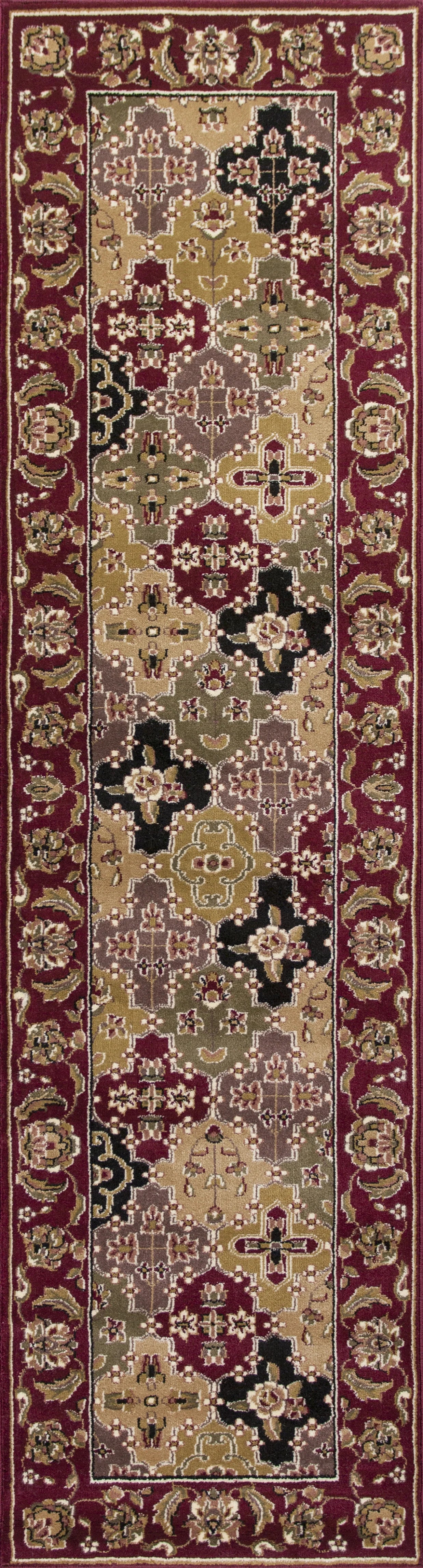Kas Cambridge 7325 Red  Traditional Machine Woven Rug