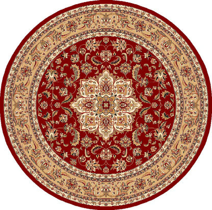 Kas Cambridge 7326 Red Beige Traditional Machine Woven Rug