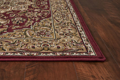 Kas Cambridge 7326 Red Beige Traditional Machine Woven Rug