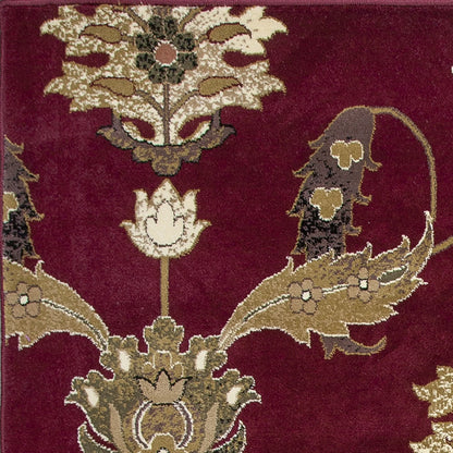 Kas Cambridge 7364 Red  Traditional Machine Woven Rug