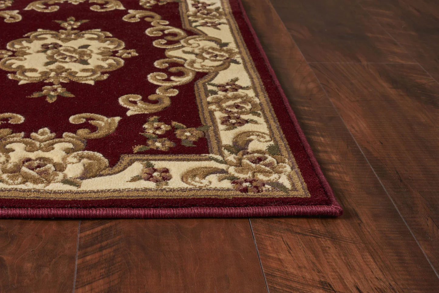 Kas Corinthian 5308 Red Ivory Traditional Machine Woven Rug