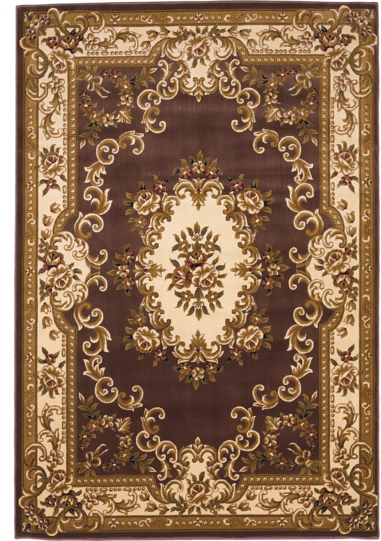 Kas Corinthian 5313 Plum Ivory Traditional Machine Woven Rug