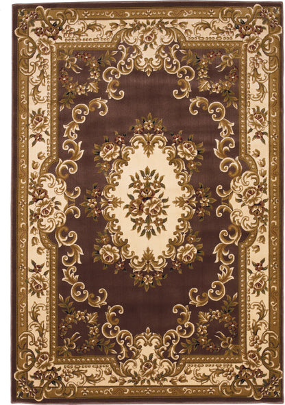 Kas Corinthian 5313 Plum Ivory Traditional Machine Woven Rug