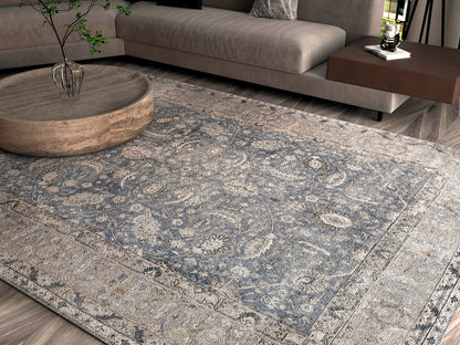 Kas London 4802 Blue Transitional Machinemade Rug