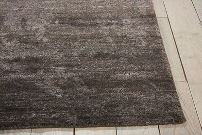 Nourison Home Silk Shadows SHA04 Coal Contemporary Hand Knotted Rug