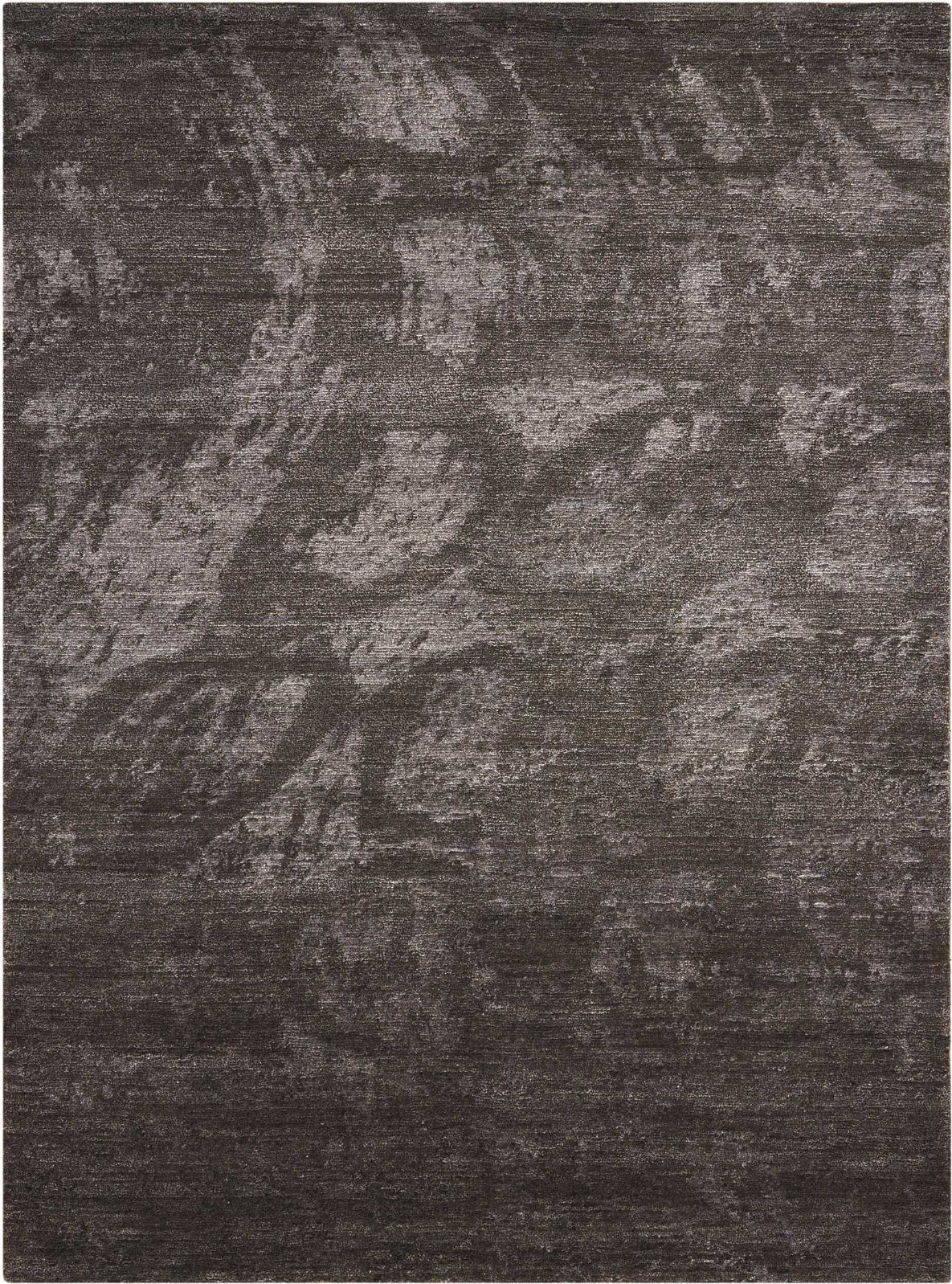 Nourison Home Silk Shadows SHA04 Coal Contemporary Hand Knotted Rug