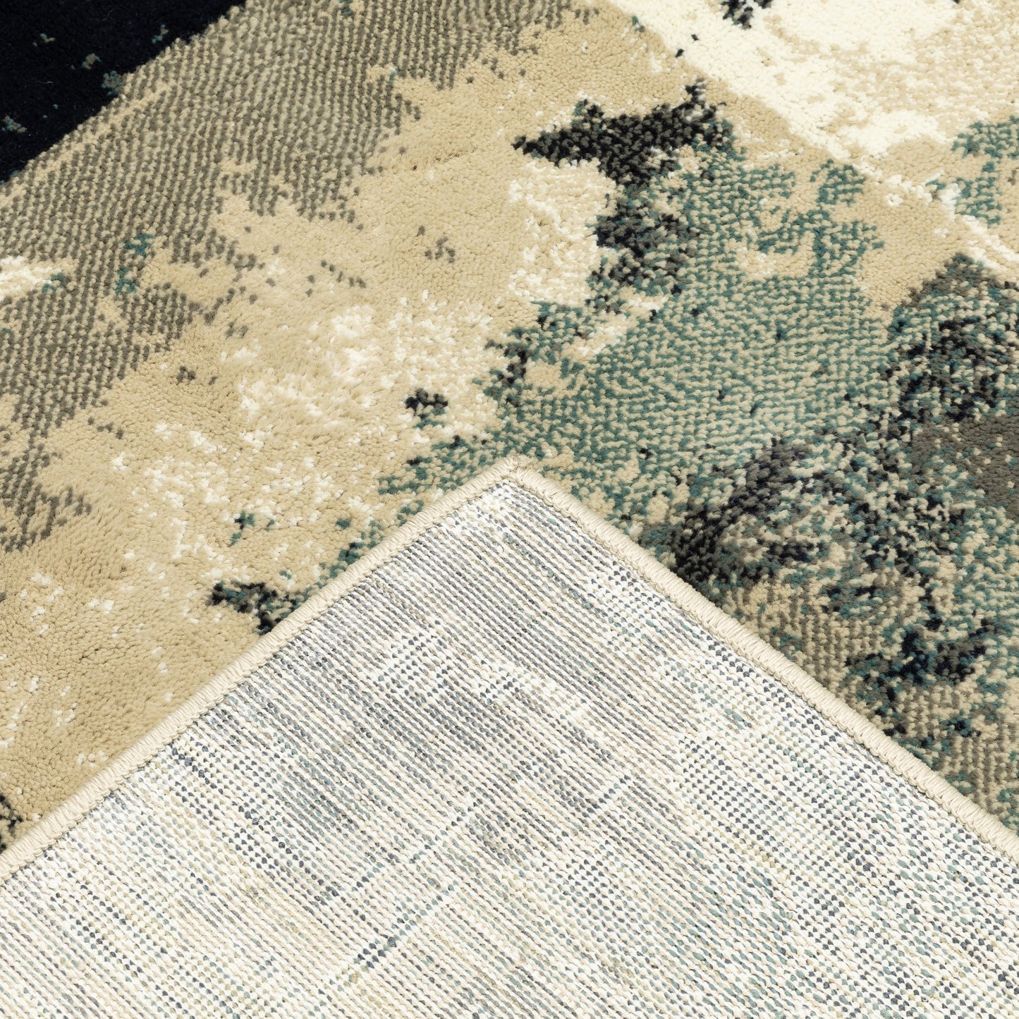 Oriental Weavers Evandale 9854A Beige Blue Contemporary Machinemade Rug