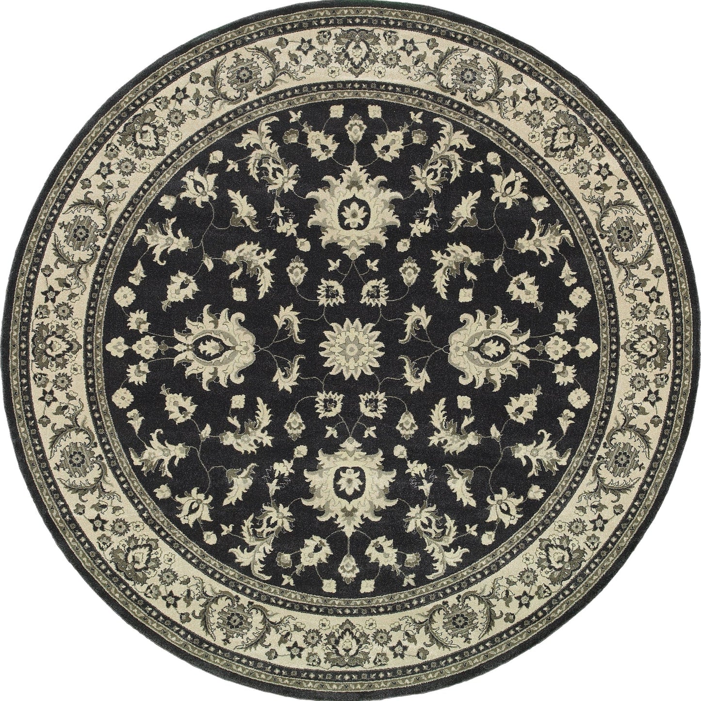 Oriental Weavers Richmond 117H3 Midnight Ivory Traditional Power-Loomed Rug