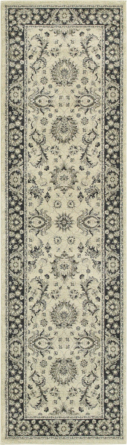 Oriental Weavers RICHMOND 117W3 Ivory Charcoal Traditional Power-Loomed Rug