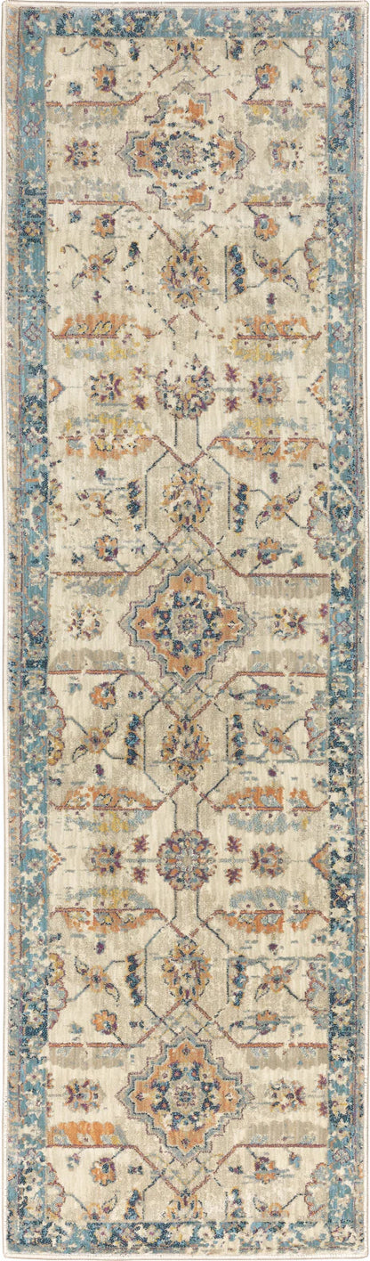 Oriental Weavers XANADU 047H6 Beige Blue Casual Power-Loomed Rug