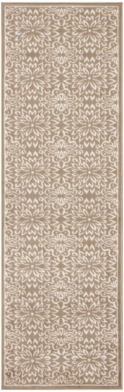 Nourison Home Jubilant JUB06 Taupe Transitional Power-loomed Rug