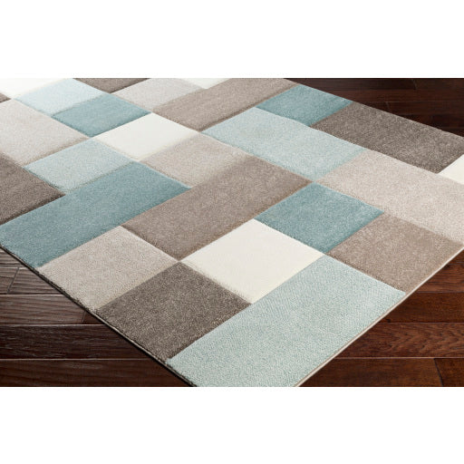 Surya Santa Monica SAC-2300 Aqua Modern  Rug