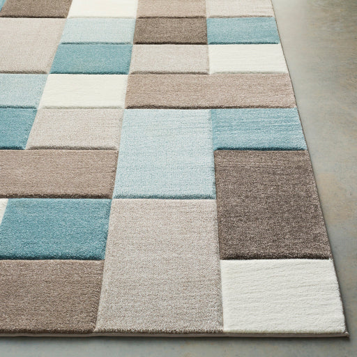 Surya Santa Monica SAC-2300 Aqua Modern  Rug