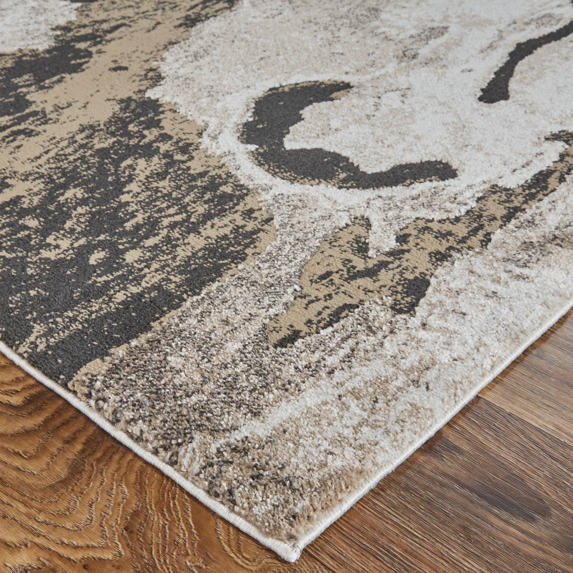 Feizy Rugs Vancouver 39FGF Charcoal Modern/Bohemian & Eclectic  Rug