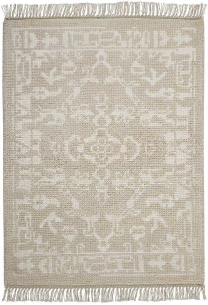 Nourison Home Elan ELN02 Light Grey Traditional Knotted Rug