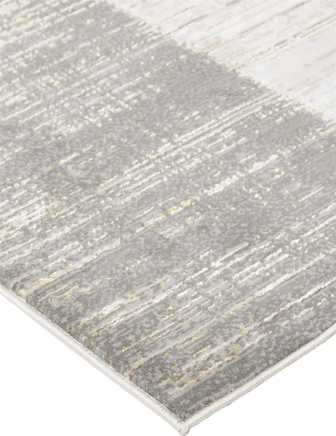 Feizy Aura 3736F Gold Beige Modern/Casual/Industrial Machine Woven Rug - Rugs - Feizy - Atlanta Designer Rugs