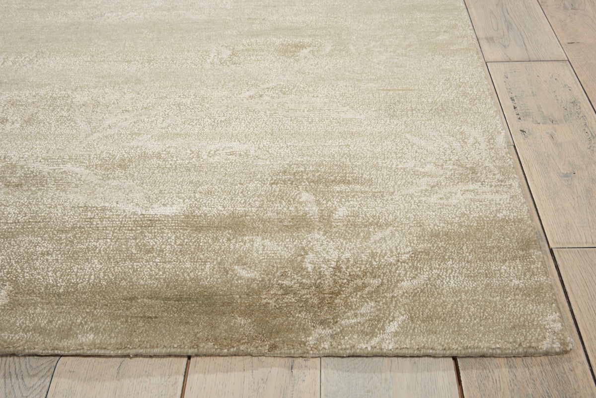Nourison Home Silk Shadows SHA01 Light Green Contemporary Hand Knotted Rug