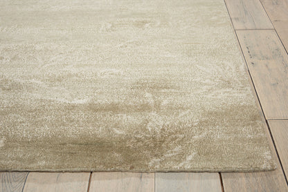 Nourison Home Silk Shadows SHA01 Light Green Contemporary Hand Knotted Rug