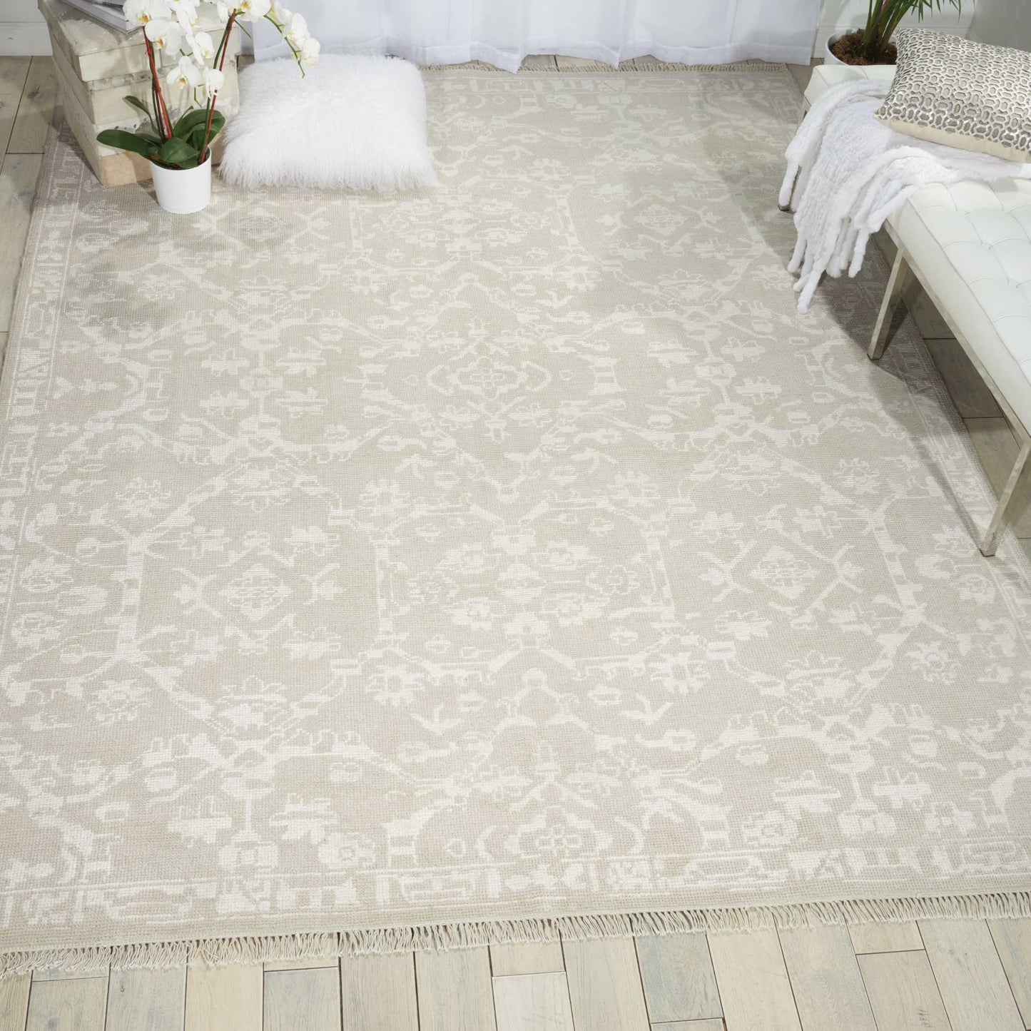 Nourison Home Elan  Light Grey  Traditional