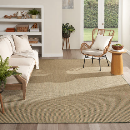 Nourison Home Courtyard  Green  Contemporary