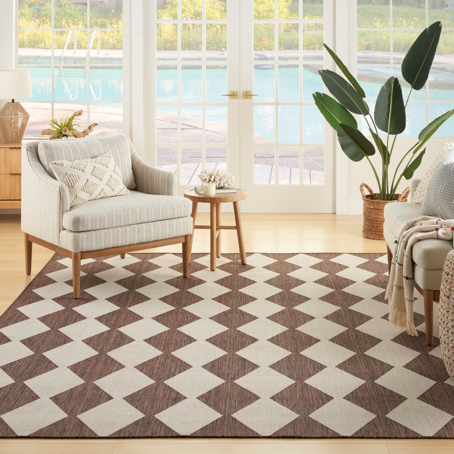 Nourison Home Positano  Natural  Contemporary