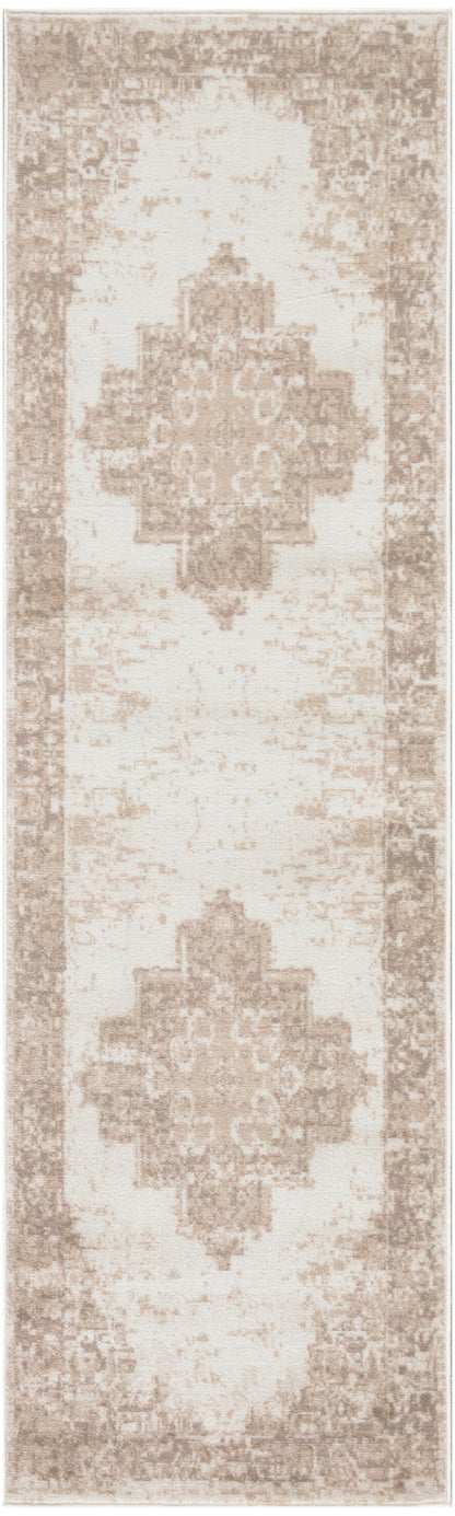 Nourison Home Grafix GRF14 Ivory Beige Transitional Power-loomed Rug