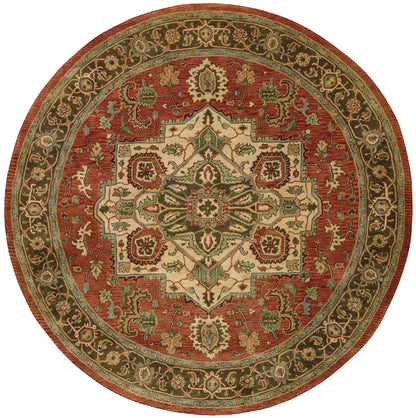 Nourison Home Jaipur  Red  Traditional