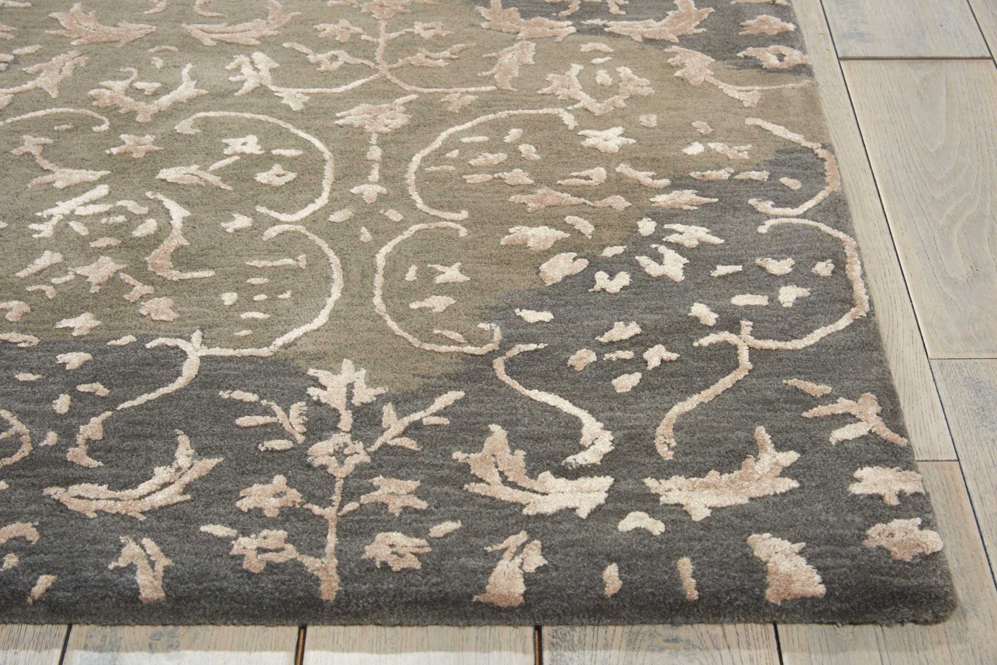 Nourison Home Opaline  Charcoal  Transitional