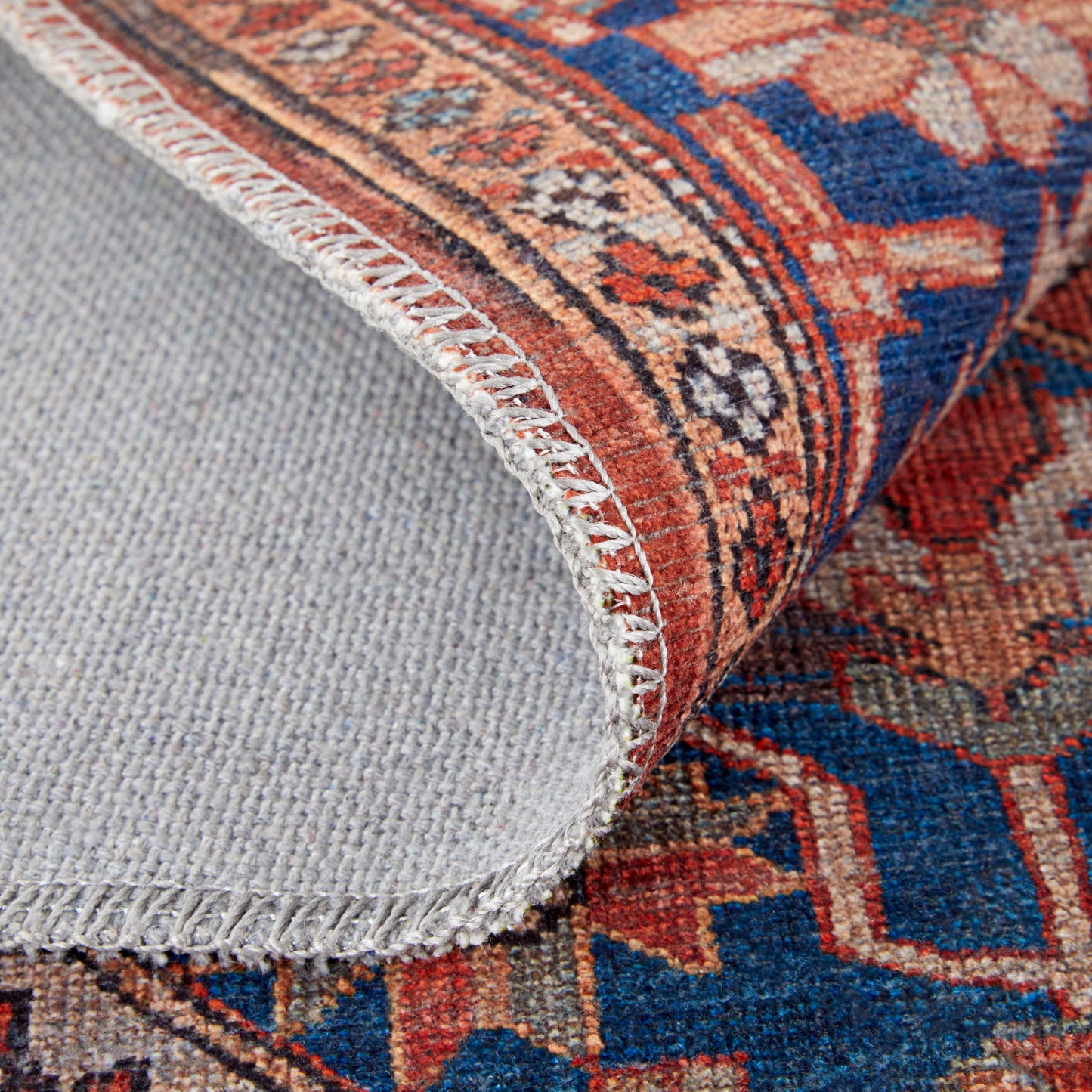 Feizy Rawlins  Red Navy Transitional/Bohemian & Eclectic/Vintage