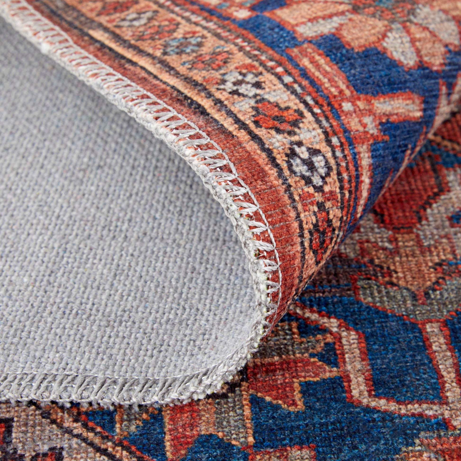 Feizy Rawlins  Red Navy Transitional/Bohemian & Eclectic/Vintage