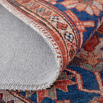 Feizy Rawlins  Red Navy Transitional/Bohemian & Eclectic/Vintage