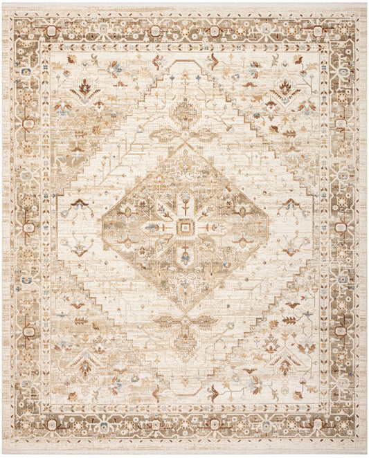 Nourison Home Pardis  Ivory Taupe  Traditional