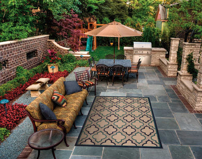 Nourison Home Aloha  Navy  Contemporary