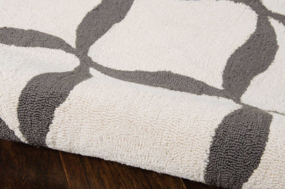 Nourison Home Decor  White Light Grey  Contemporary