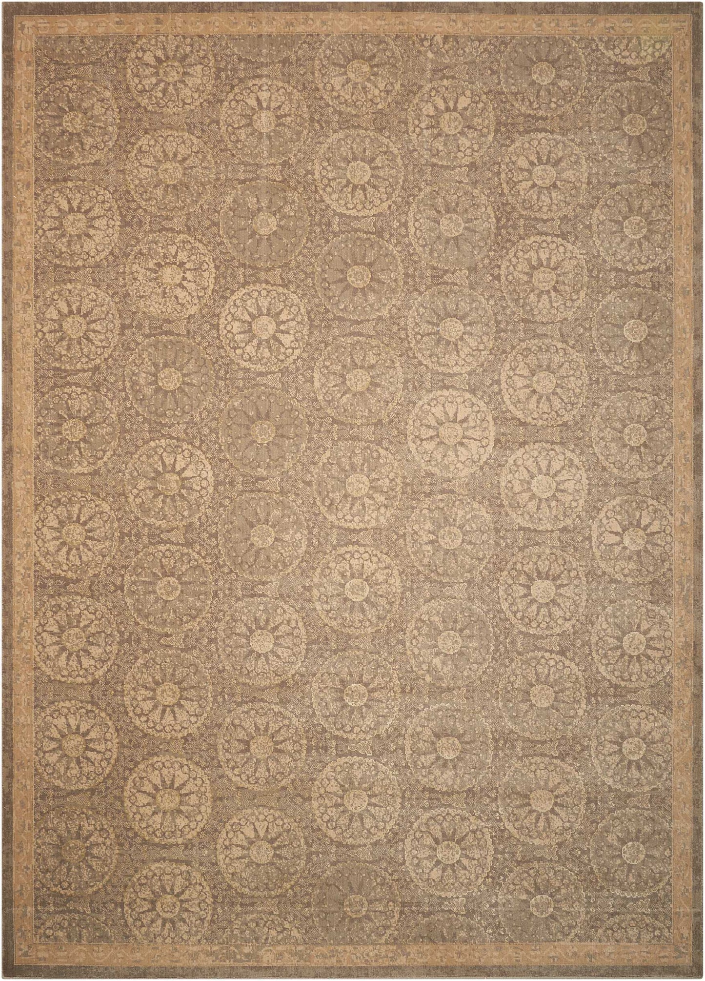 Nourison Home Silken Allure SLK04 Mushroom Traditional Loomed Rug