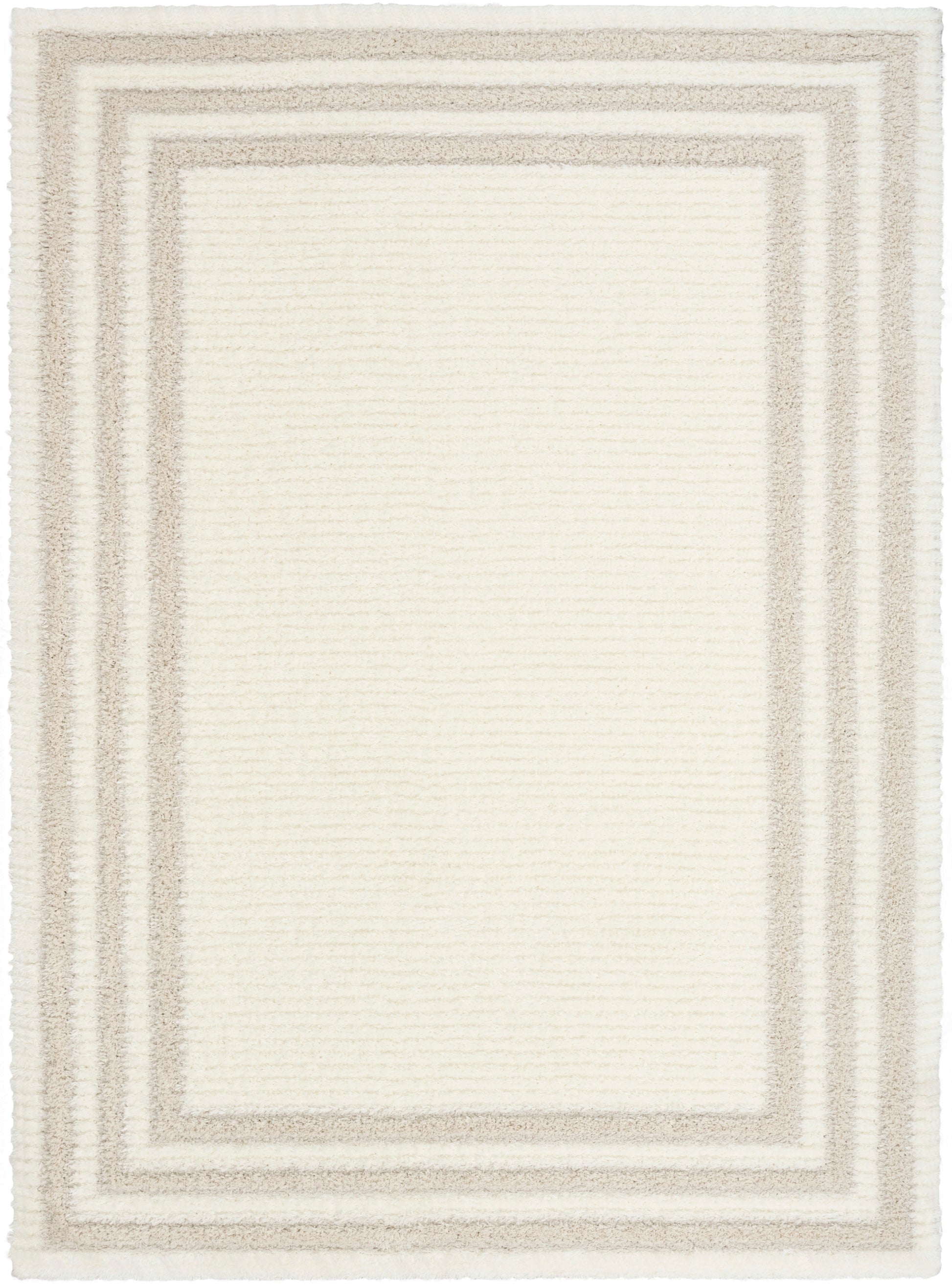 Nourison Home Pacific Shag  Ivory Beige  Contemporary