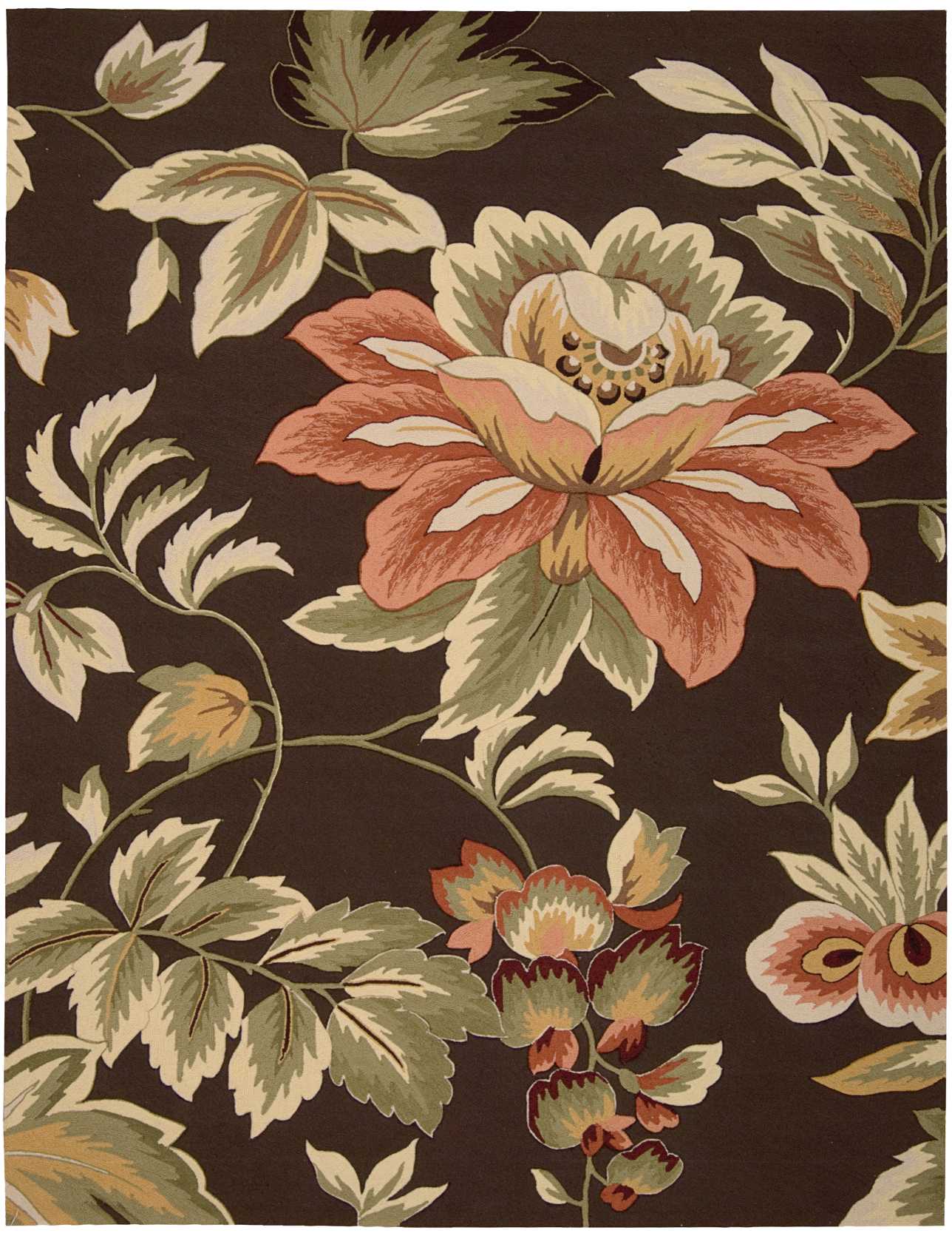 Nourison Home Fantasy  Chocolate  Transitional