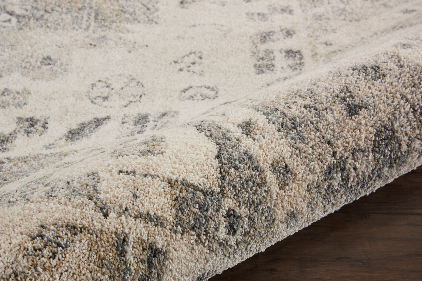 Nourison Home Fusion  Cream Grey  Transitional