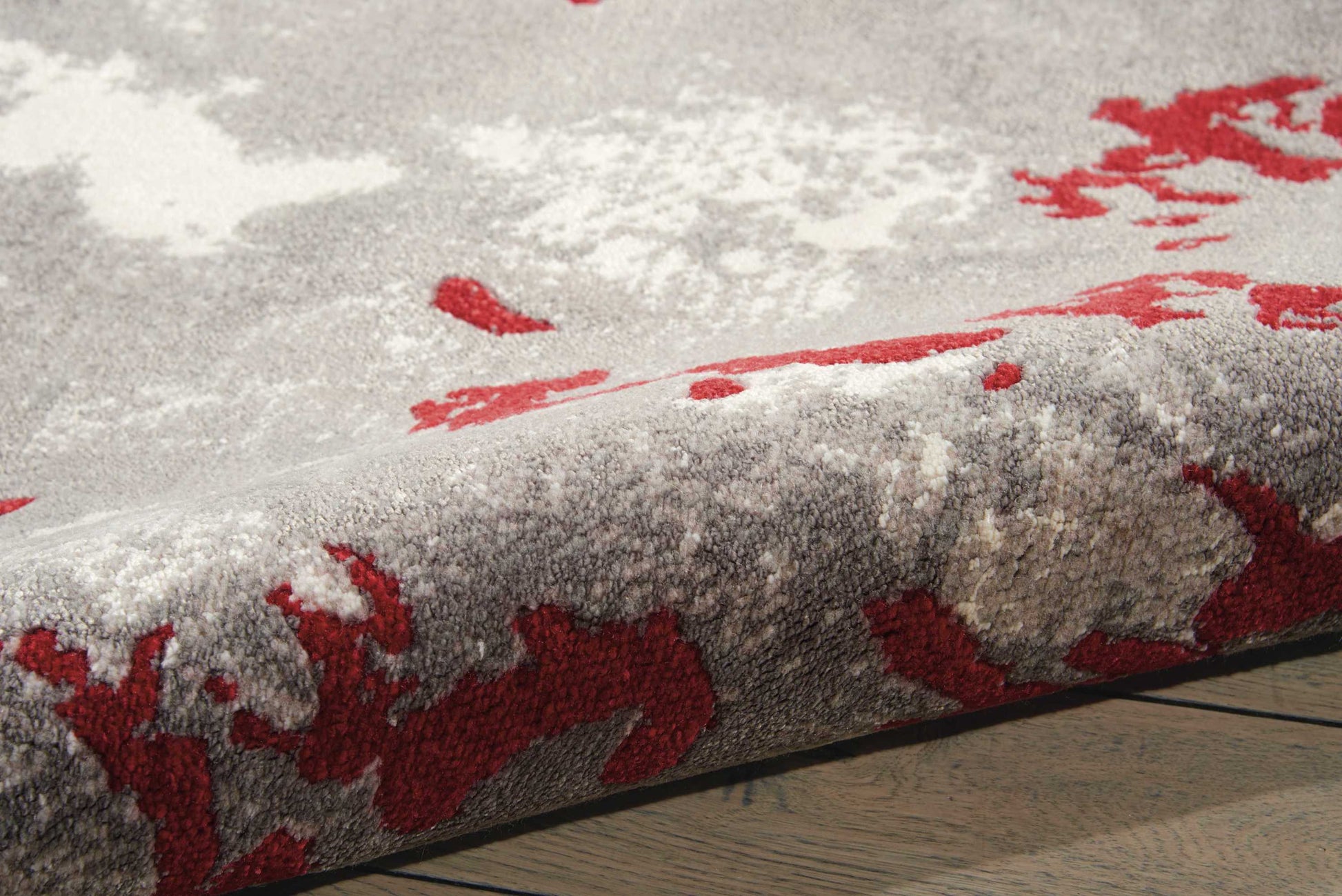 Nourison Home Twilight  Grey Red  Contemporary