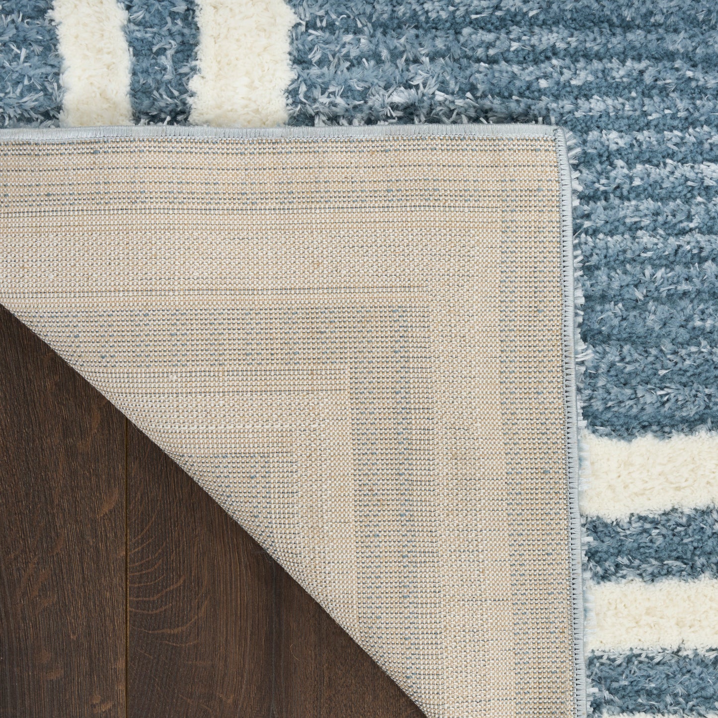 Nourison Home Pacific Shag  Blue Ivory  Contemporary