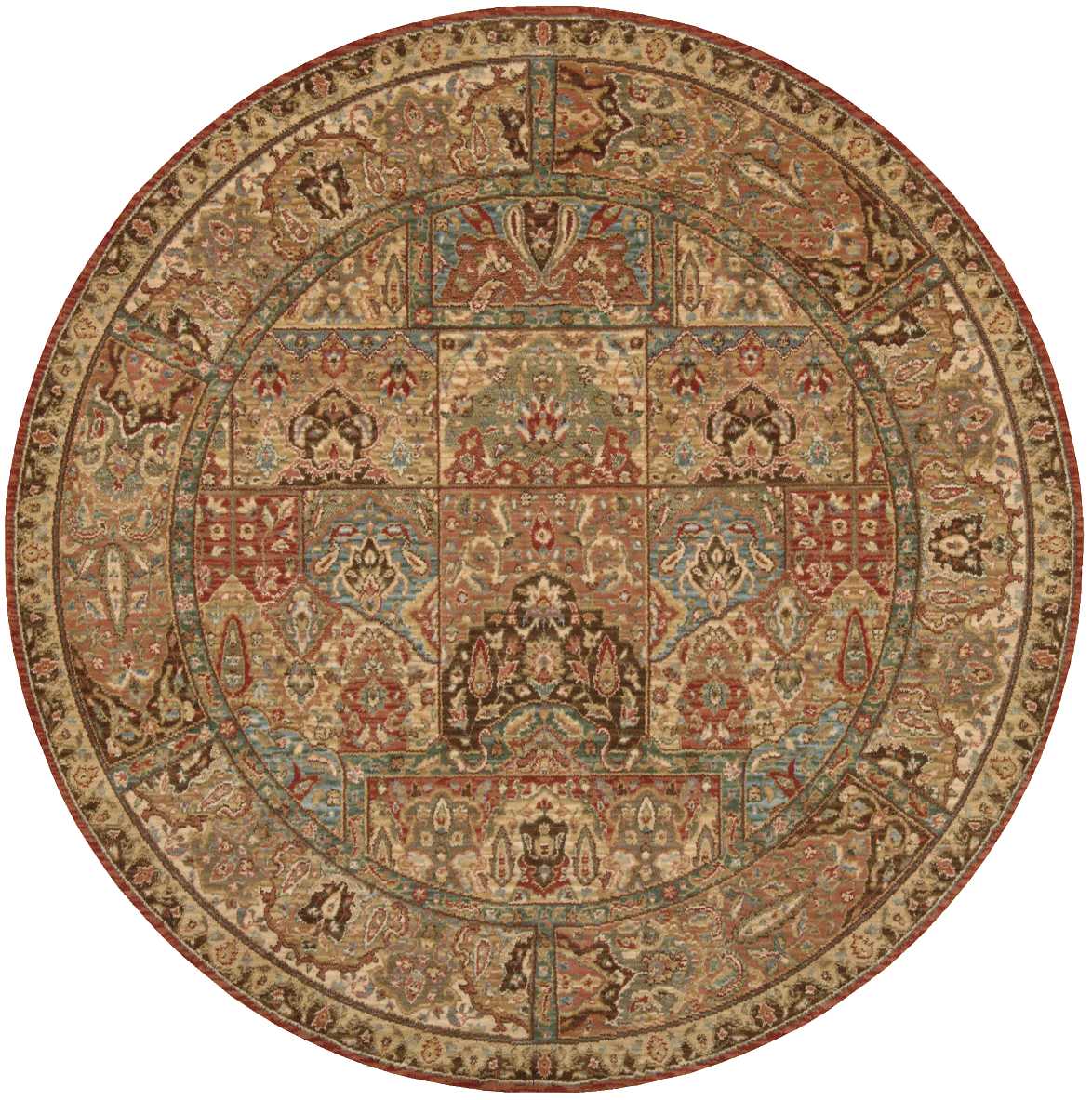 Nourison Home Living Treasures LI02 Multicolor Traditional Loom-woven Rug