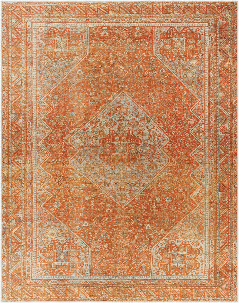 Surya Amelie AML-2351 Burnt Orange Traditional Machine Woven Rug