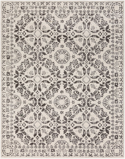 Surya Bahar BHR-2318 Charcoal Traditional Machine Woven Rug