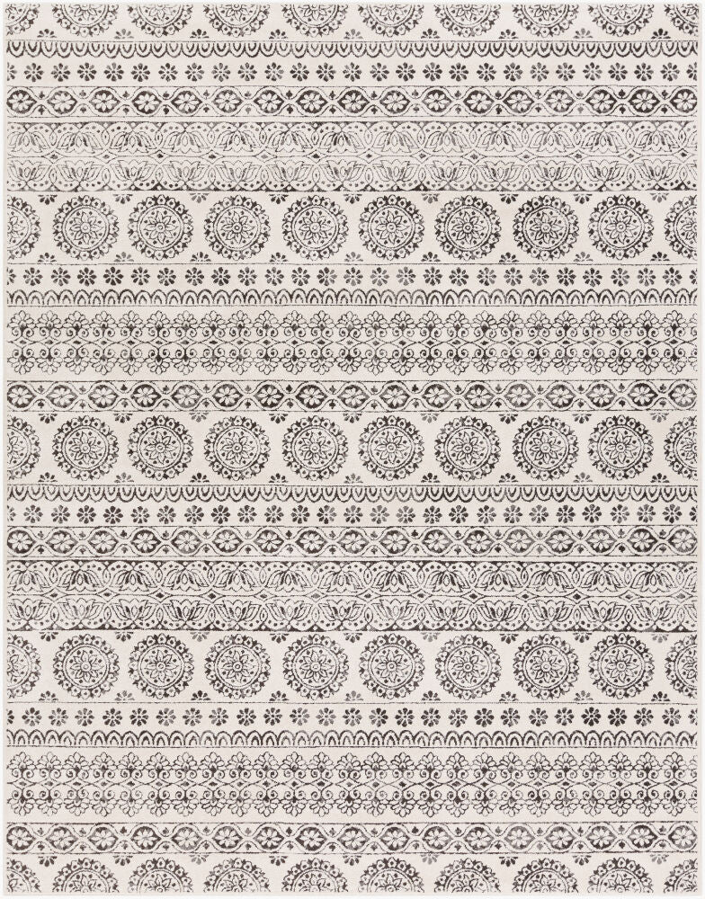 Surya Bahar BHR-2323 Charcoal Traditional Machine Woven Rug