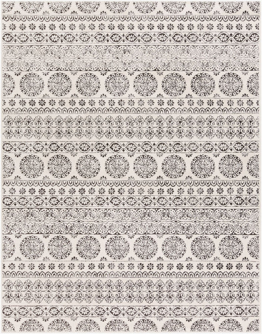 Surya Bahar BHR-2323 Charcoal Traditional Machine Woven Rug
